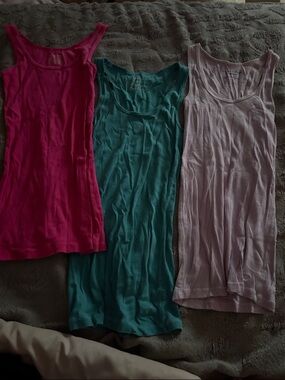 American Eagle Outfitters Women's Tank Tops - Hot Pink, Teal, Light Purple